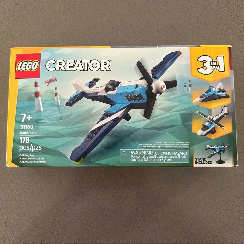 LEGO Creator 31160 Race Plane 3-in-1 Set • 178 Pieces • New